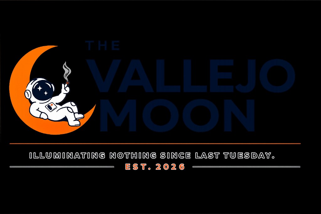 the Vallejo Moon — Illuminating nothing since last Tuesday. Est. 2026